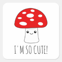 Funny kleiner Kawaii Pilz Cartoon