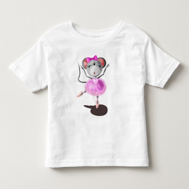 Funny Kleinkind T - Shirt Ballerina Maus Ballett T (Vorderseite)