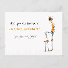 Funny Knee Surgery Get Well Card – Rock This Joint Feiertagspostkarte
