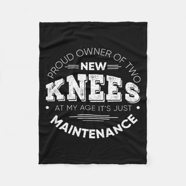 Funny Knee Surgery Proud Owner Of New Knees Gift  Fleecedecke (Vorderseite)