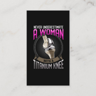 Funny Knie Operation Erholung Hospital Visitenkarte