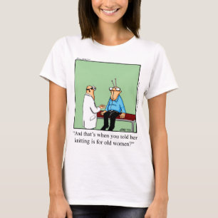 Funny Knitter für Old Ladys Tee Shirt