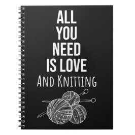 Funny Knitter Geschenk für Knitter Typografie für Notizblock