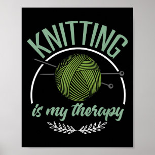 Funny Knitter Shirt Joke Knitter Zitat I Liebe Kni Poster