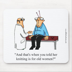 Funny Knitter Spaß Mouse Pad Mousepad