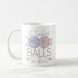 Funny Knitting Slogan Kaffeetasse