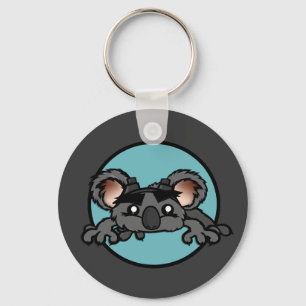 FUNNY KOALA BEAR ROUND KEY KETTE SCHLÜSSELANHÄNGER