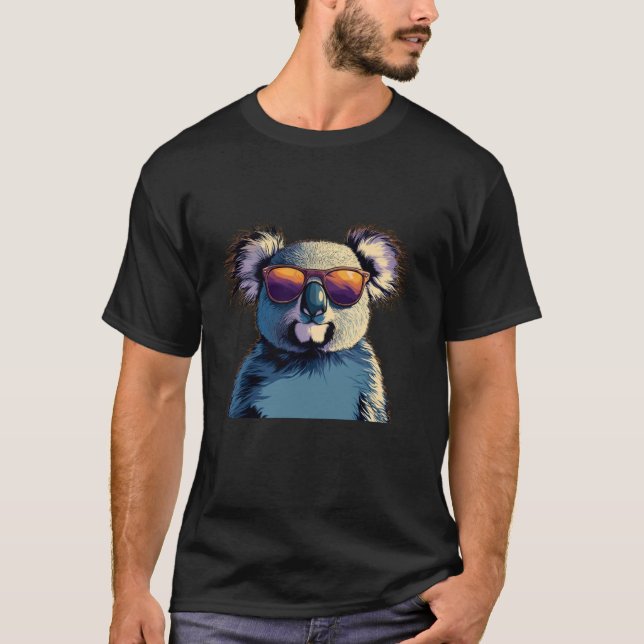 Funny Koala Face with Sunglasses for Boys and Girl T-Shirt (Vorderseite)