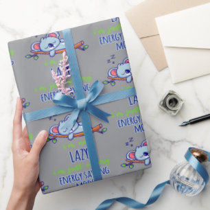 Funny Koala Ich bin nicht so glücklich, dass ich n Geschenkpapier