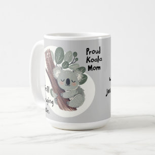 Funny Koala Mama "Still Clinging On" Niedliche Mam Kaffeetasse