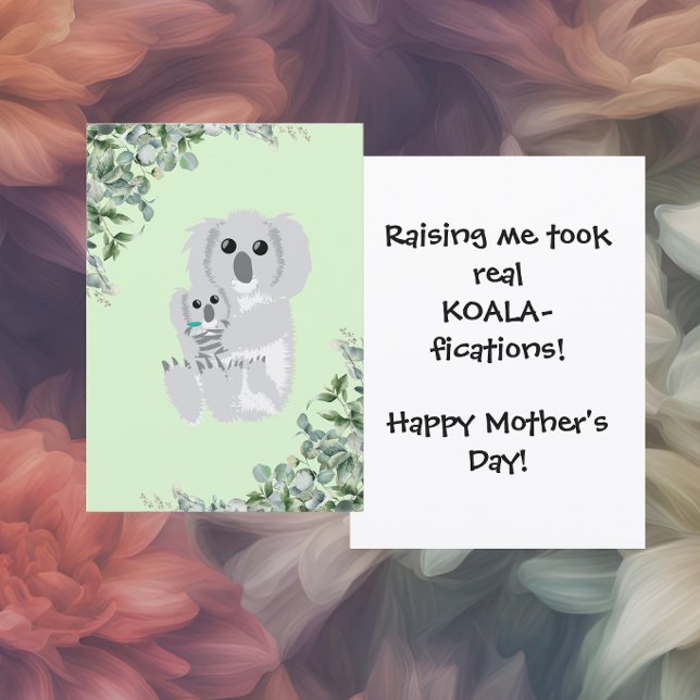 Funny Koala Mother’s Day Feiertagskarte (Von Creator hochgeladen)