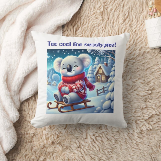 Funny Koala Nursery Pillow for Kids’ Rooms Kissen (Decke)