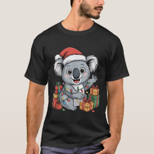 Funny Koala Weihnachtsmannmütze Animals liebt Ugly T-Shirt