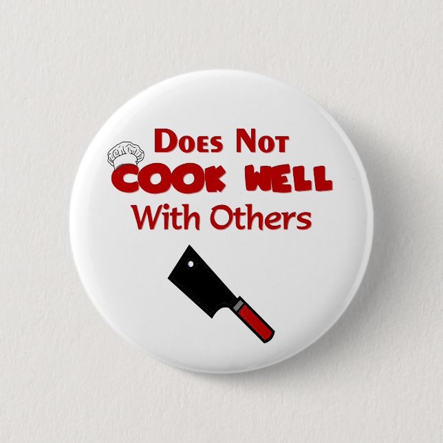 Funny Koch Geschenke Button (Vorderseite)