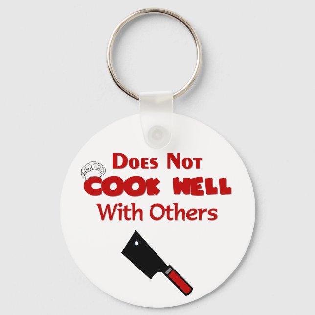 Funny Koch Geschenke Schlüsselanhänger (Vorderseite)