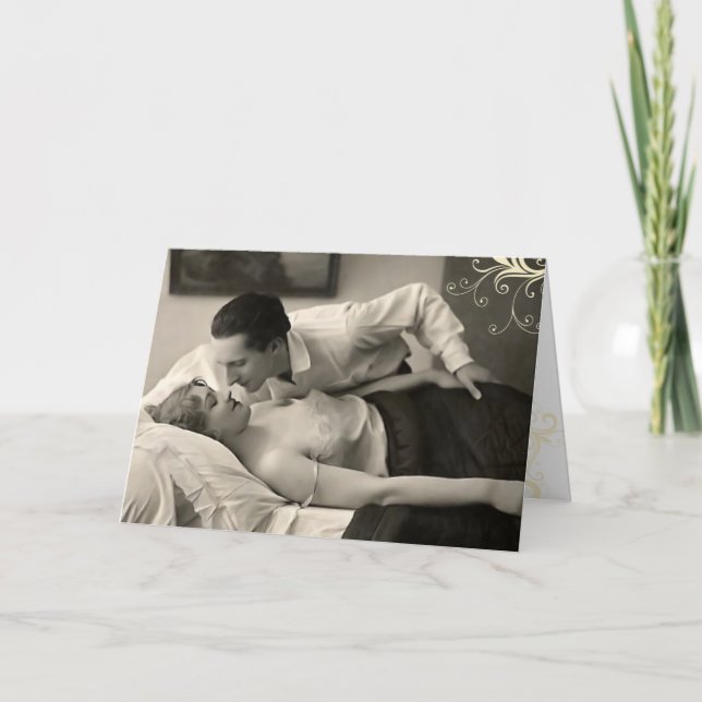 Funny Kokett Couple Card Karte (Vorderseite)