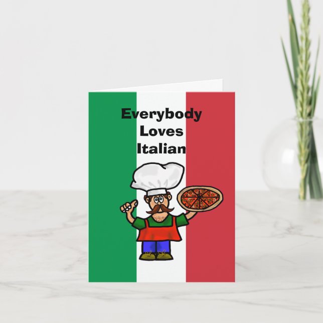 Funny Kokett Liebe Italienische Karte (Vorderseite)