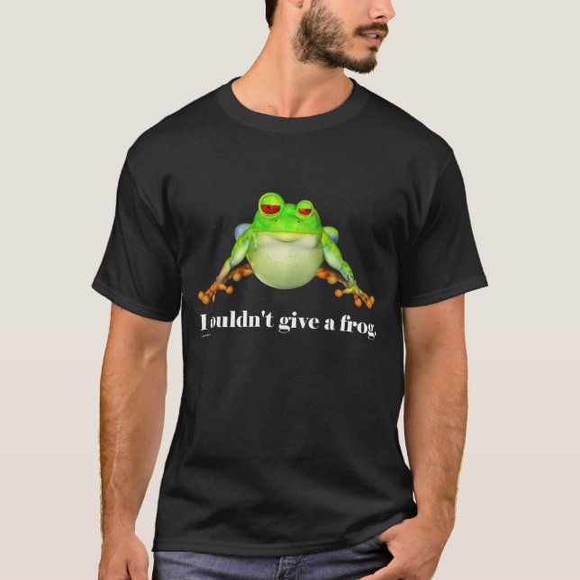 Funny konnte keinen Frosch-Cartoon geben T-Shirt (Vorderseite)