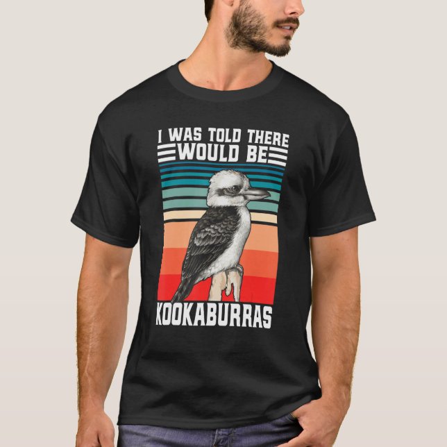 Funny Kookaburra Australian Bird watcher laughing  T-Shirt (Vorderseite)