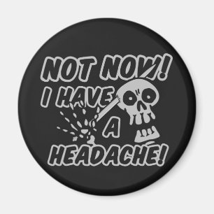 Funny Kopfschmerzen Skull-Tasten Magnet