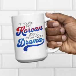Funny Korean Drama Lover Personalizable Zweifarbige Tasse