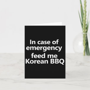 Funny Korean Grillen Feinschmecker Asian Culture F Karte