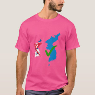 Funny Korean Unification Flag, koreanische Vereini T-Shirt