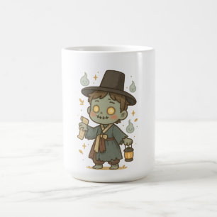 Funny Korean Zombie - Chibi Joseon Style Kaffeetasse
