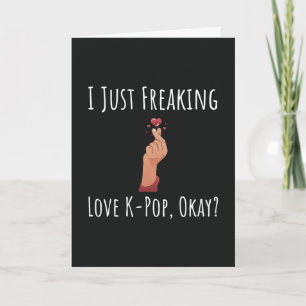 Funny Kpop Cards Koreanisches Mädchen für sie Karte