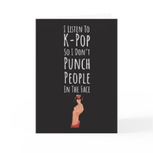 Funny Kpop Cards Koreanisches Mädchen