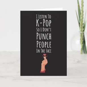 Funny Kpop Cards Koreanisches Mädchen Karte