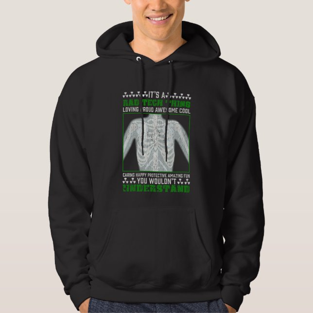 Funny Krass Tech Joke Röntgen Radiologic Spaß Hoodie (Vorderseite)