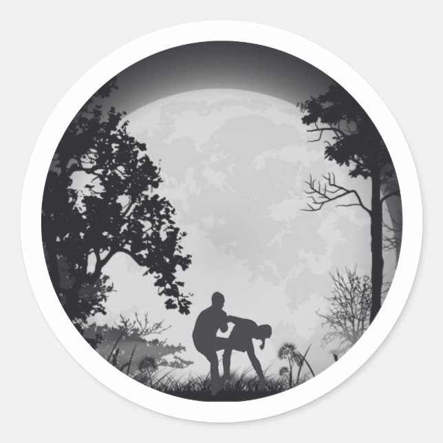 Funny Krav Maga Martial Arts Groin Kick Sticker (Vorderseite)