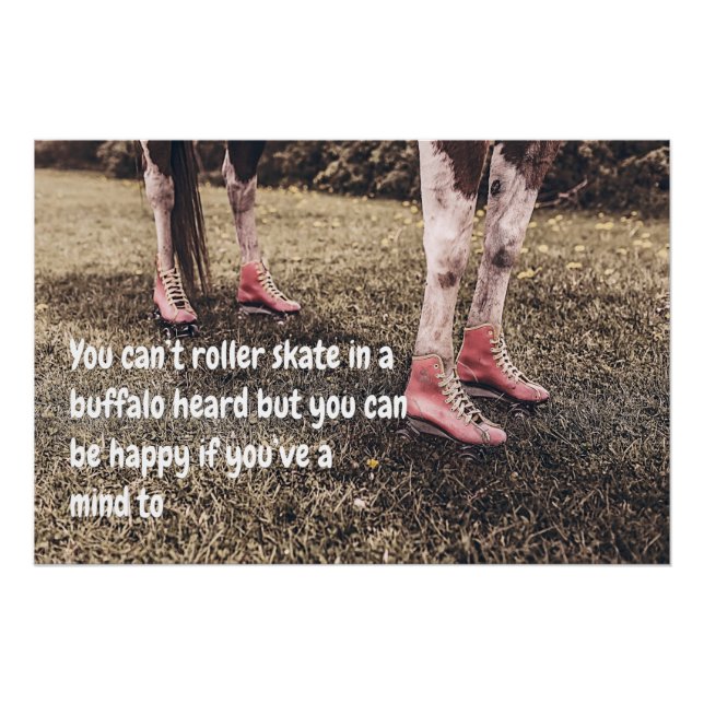 Funny Kuh Meme mit niedlichen Bildern mit lustigen Poster (Vorderseite)