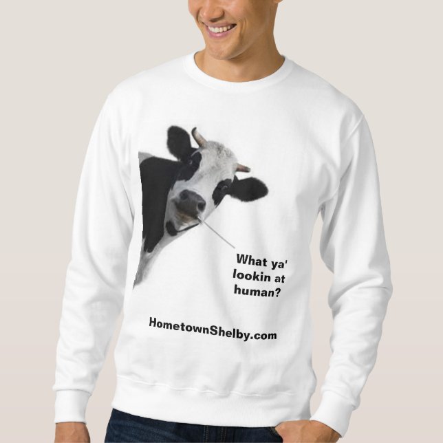 Funny Kuh Sweatshirt (Vorderseite)
