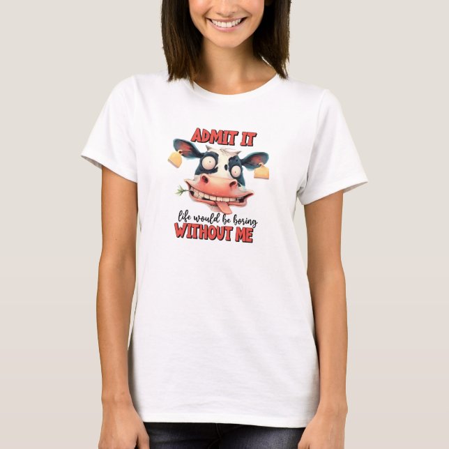 Funny Kuh T - Shirt (Vorderseite)