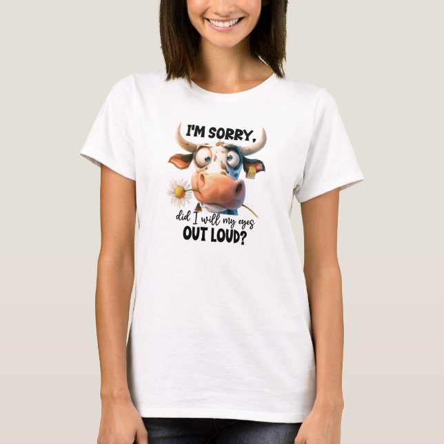 Funny Kuh T - Shirt (Vorderseite)