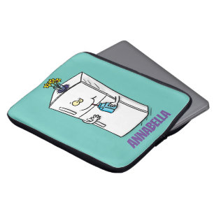 Funny Kühlschrank Cartoon Illustration Laptopschutzhülle