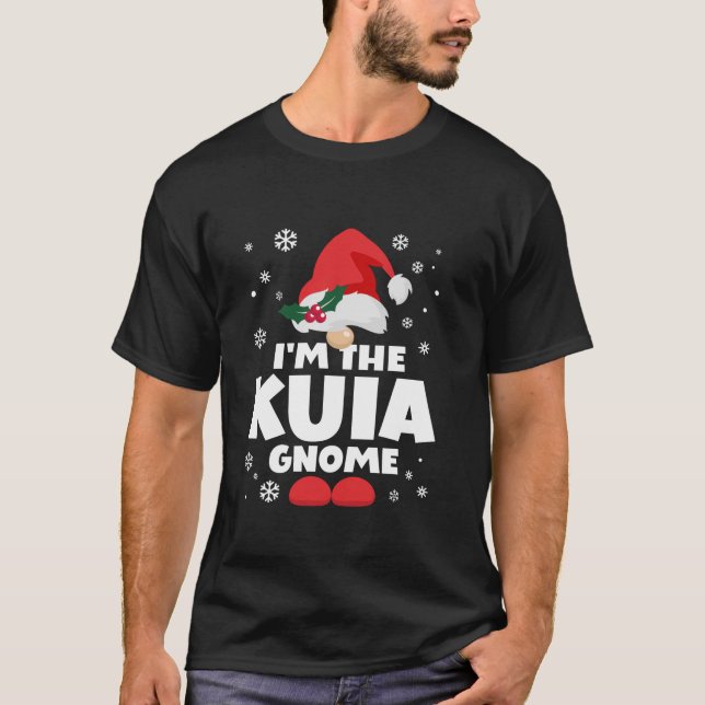 Funny Kuia Gnome Family Matching Group Happy Chris T-Shirt (Vorderseite)