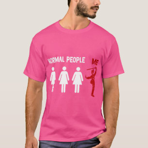 Funny Kung Fu Normal Pepole Me Kung Fu Frau T-Shirt