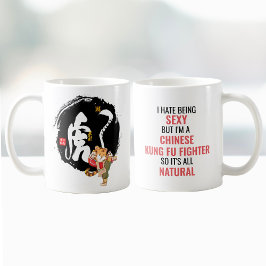 Funny Kung Fu Tiger Sexy Chinese Kaffeetasse