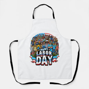 Funny Labour Day Happy American Labour Day Schürze