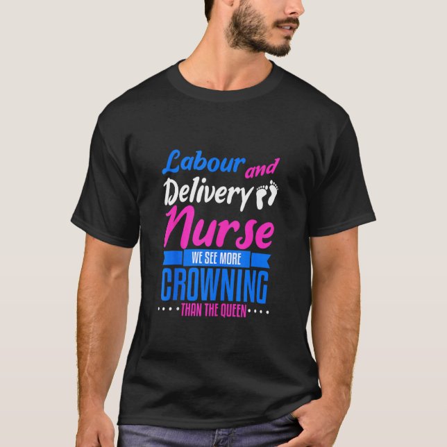 Funny Labour und Delivery Nurse Nursing Abschluss T-Shirt (Vorderseite)