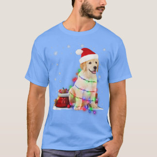 Funny Labrador Dog Tree Weihnachtslicht Weihnachte T-Shirt