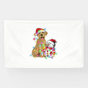 Funny Labrador Hund Weihnachts-T-Shirt Snowman Xma Banner