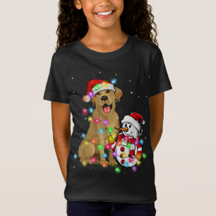 Funny Labrador Hund Weihnachts-T-Shirt Snowman Xma T-Shirt