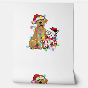 Funny Labrador Hund Weihnachts-T-Shirt Snowman Xma Tapete