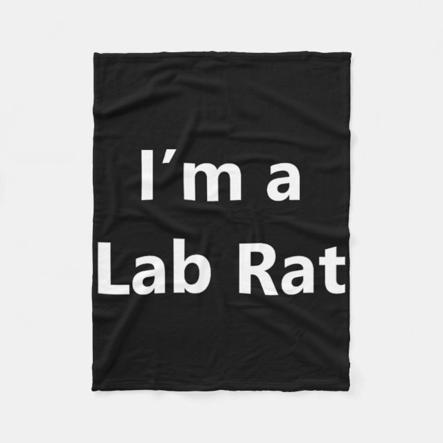 Funny Labrador Rat Halloween Costume Vortäuschung  Fleecedecke (Vorderseite)