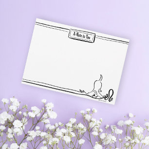 Funny Labrador Retriever Custom Niedlich Dog Note  Mitteilungskarte