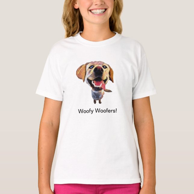 Funny Labrador Retriever Girls T - Shirt (Vorderseite)
